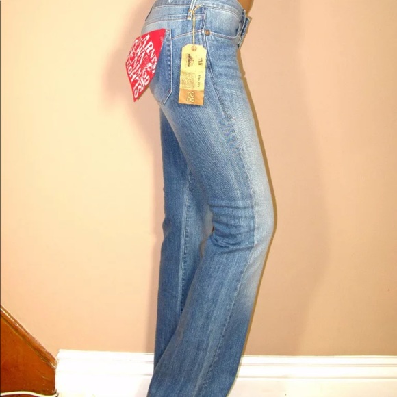 Earnest Sewn Ali Bootcut Y2K Vintage Bootcut Jeans Size 24 25 26 Low Rise New - Picture 3 of 6